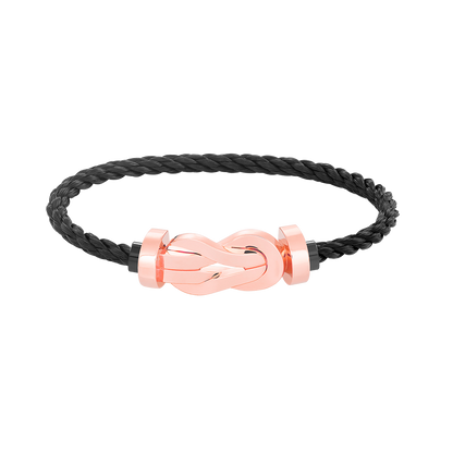 [LUXORA]CHANCE LARGE 8 FIGURE BUCKLE NO DIAMOND BRACELET ROSE GOLD