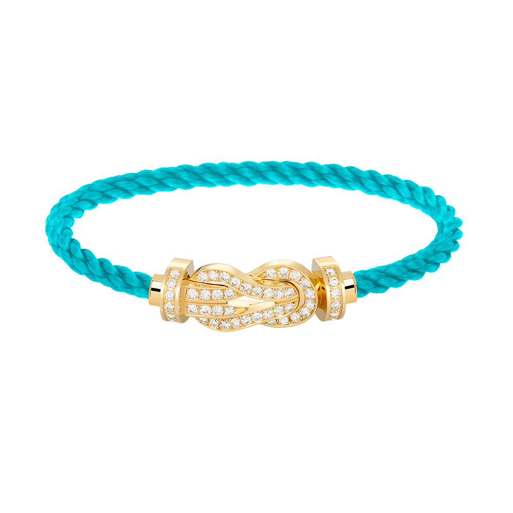 [LUXORA]CHANCE LARGE 8 FIGURE BUCKLE FULLDIAMOND BRACELET GOLD