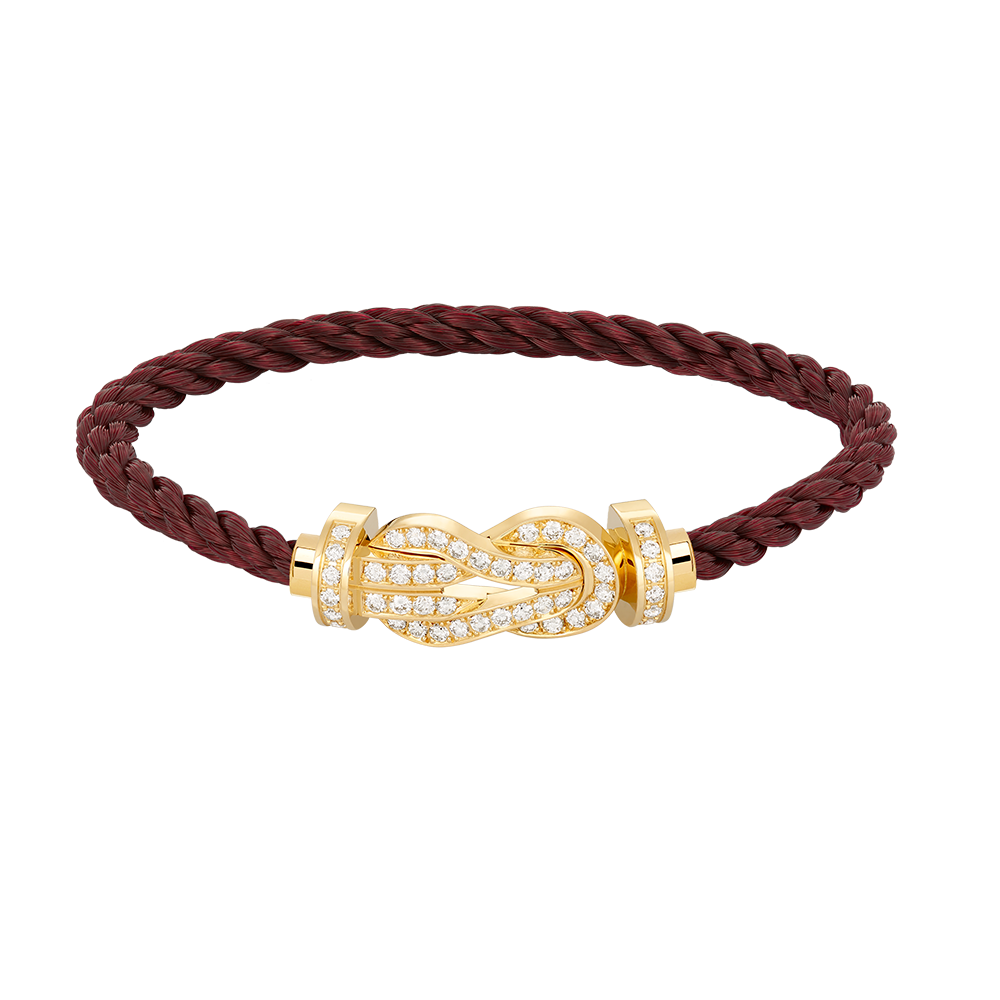 [LUXORA]CHANCE LARGE 8 FIGURE BUCKLE FULLDIAMOND BRACELET GOLD