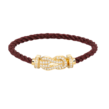 [LUXORA]CHANCE LARGE 8 FIGURE BUCKLE FULLDIAMOND BRACELET GOLD