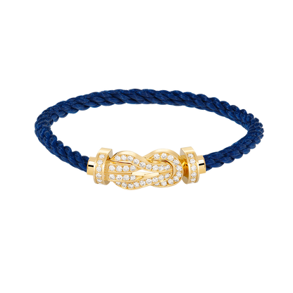 [LUXORA]CHANCE LARGE 8 FIGURE BUCKLE FULLDIAMOND BRACELET GOLD