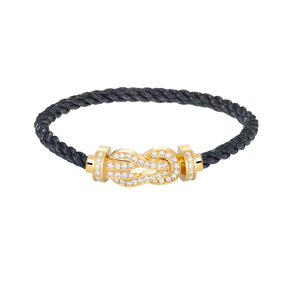 [LUXORA]CHANCE LARGE 8 FIGURE BUCKLE FULLDIAMOND BRACELET GOLD