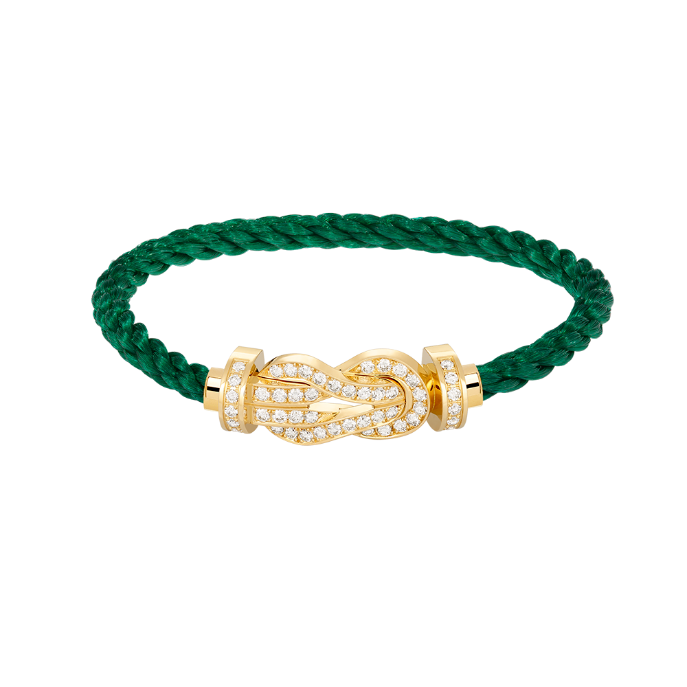 [LUXORA]CHANCE LARGE 8 FIGURE BUCKLE FULLDIAMOND BRACELET GOLD