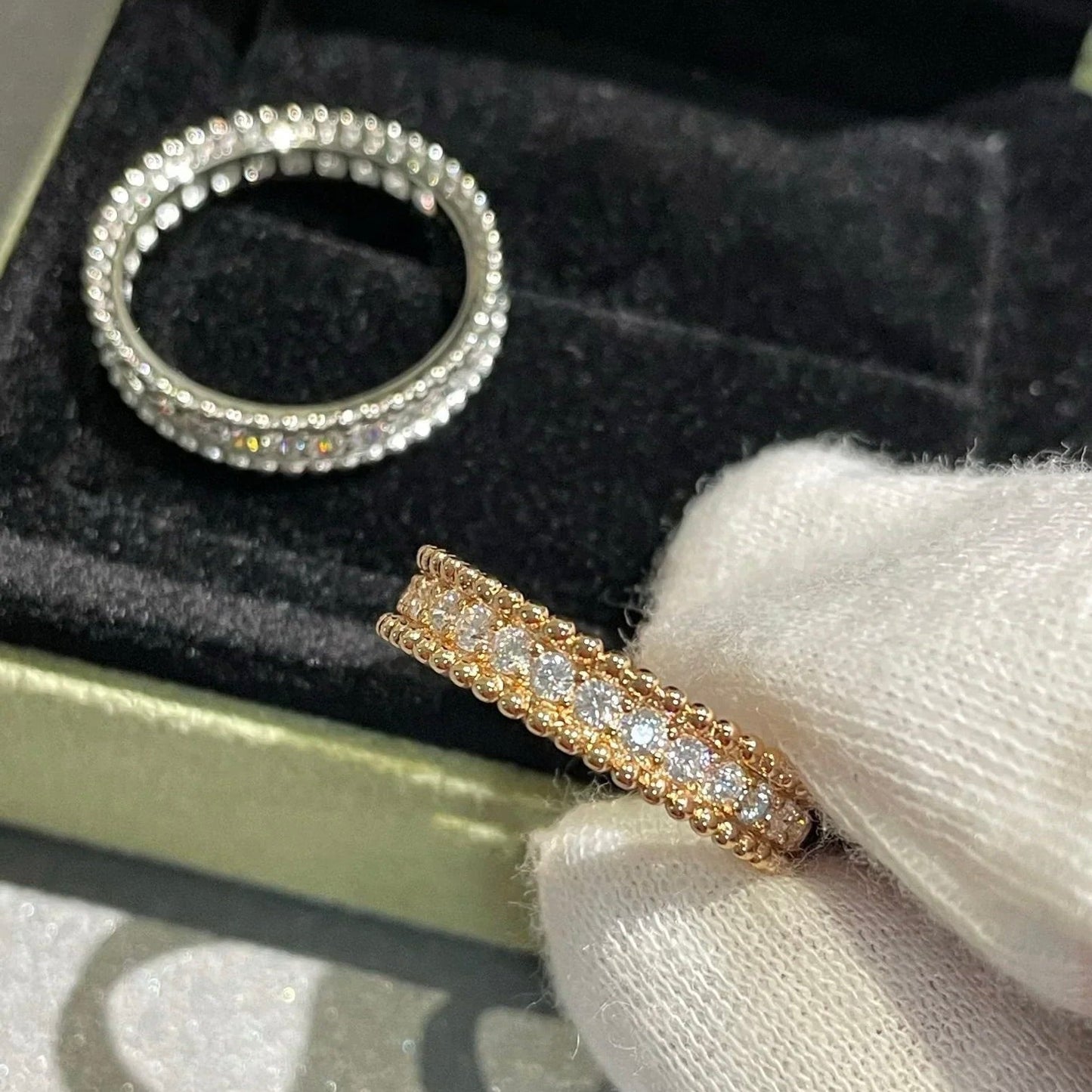 [LUXORA]PERLEE DIAMOND ROSE GOLD RING