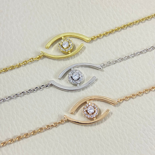 [LUXORA]Demo Eye Pave-Set Diamond Bracelet