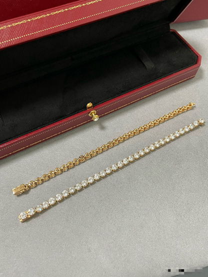 [LUXORA jewelrys]TENNIS BRACELET WITH FULL DIAMOND SETTING