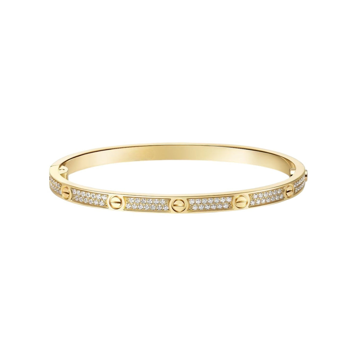 [⭐JeweliWhal]LOVE BRACELET 3.65MM DIAMOND-PAVED