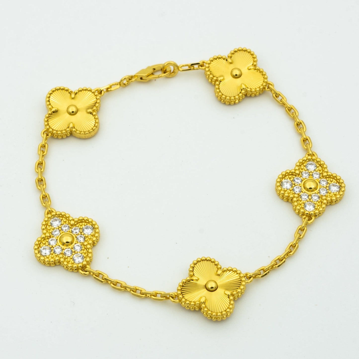 [LUXORA] CLOVER 5 MOTIF LASER BRACELET COLLECTION
