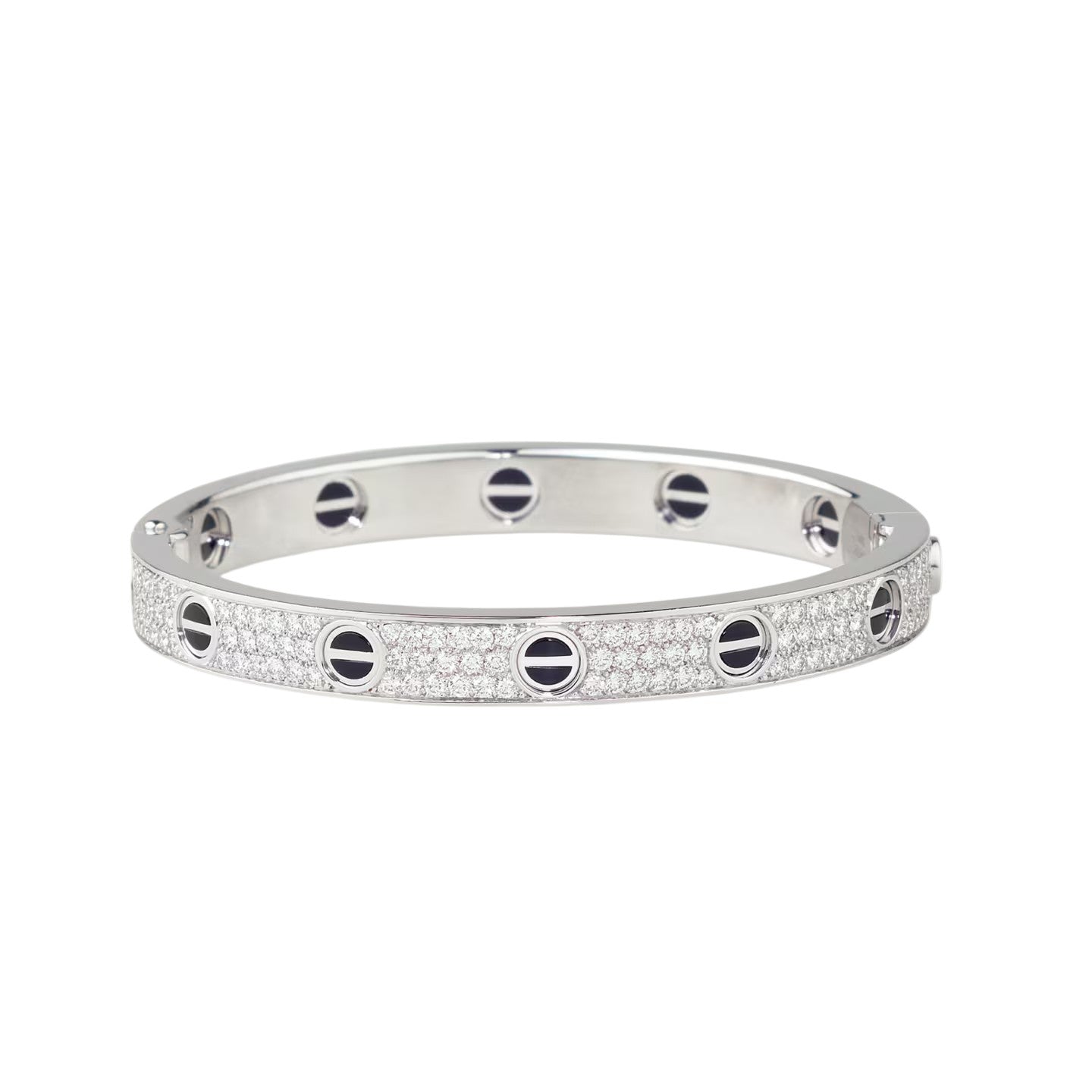 [⭐JeweliWhal]LOVE BRACELET 6.1MM DIAMOND-PAVED CERAMIC
