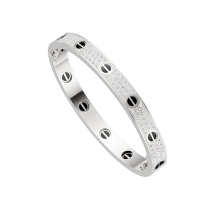 [⭐JeweliWhal]LOVE BRACELET 6.1MM DIAMOND-PAVED CERAMIC