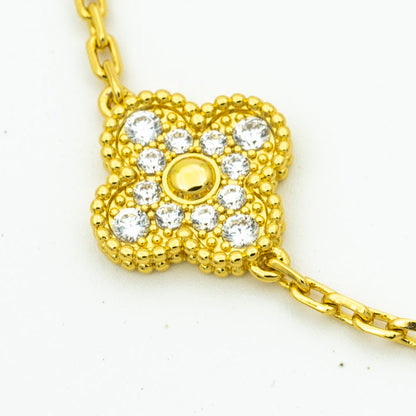 [LUXORA] CLOVER 5 MOTIF LASER BRACELET COLLECTION