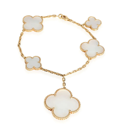 [LUXORA]MAGIC CLOVER MOP GOLD BRACELET 5 MOTIFS