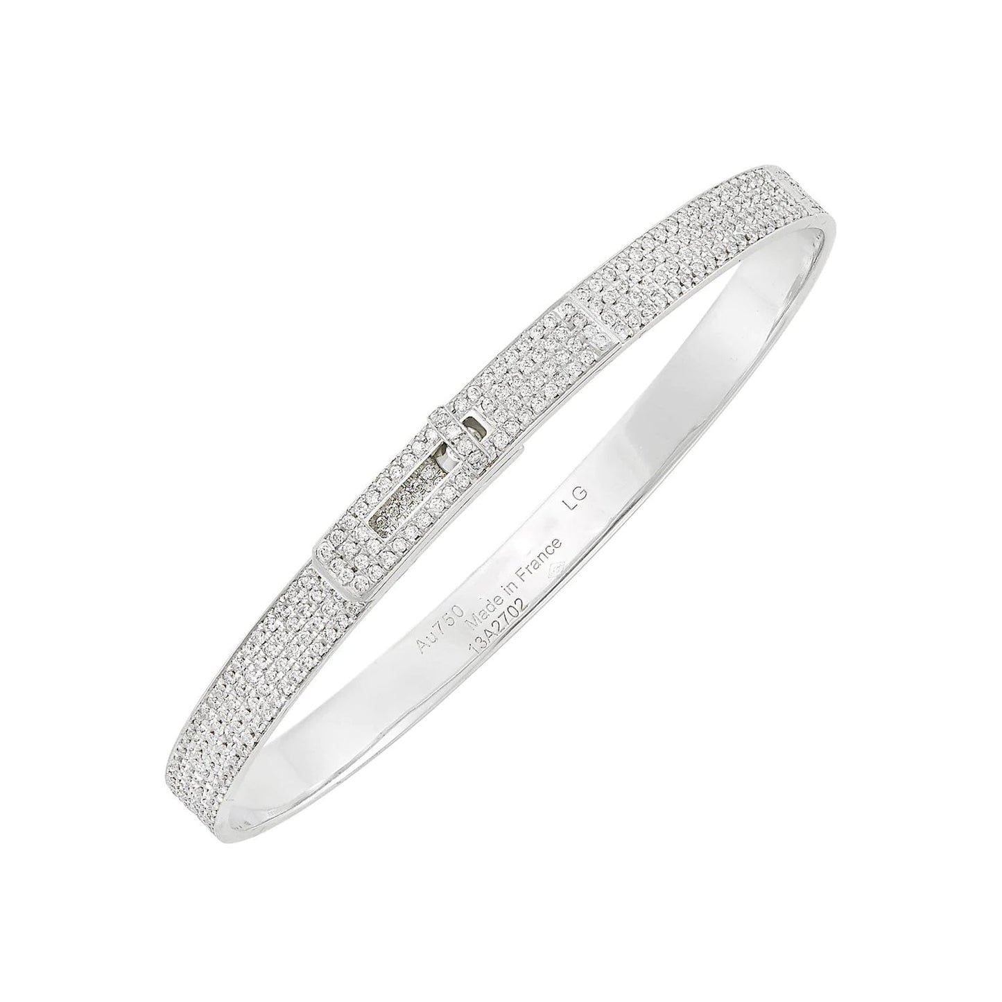 [LUXORA]HM KELLY BRACELET IN SILVER AND FULL PAVE DIAMOND