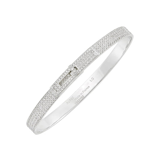 [LUXORA]HM KELLY ARMREIF IN SILBER UND VOLLSTÄNDIG MIT DIAMANTEN BESETZT