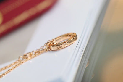 [LUXORA]LOVE NECKLACE ADJUSTABLE ROSE GOLD 2 DIAMOND