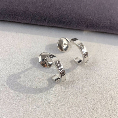 [LUXORA]LOVE EARRINGS 2.65MM SILVER