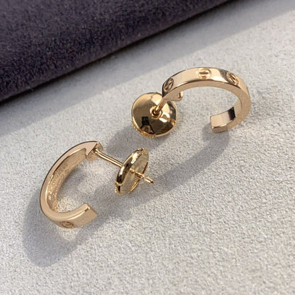 [LUXORA]LOVE EARRINGS 2.65MM PINK GOLD