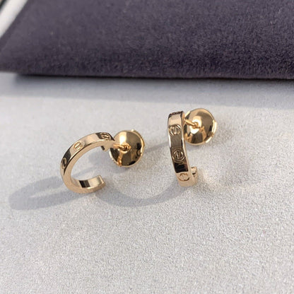 [LUXORA]LOVE EARRINGS 2.65MM PINK GOLD
