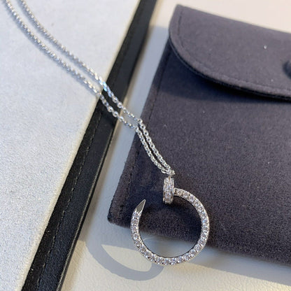 [LUXORA]JUSTE NECKLACE SILVER DIAMONDS