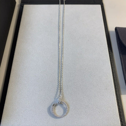 [LUXORA]JUSTE NECKLACE SILVER DIAMONDS