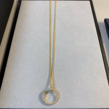 [LUXORA]JUSTE NECKLACE GOLD DIAMONDS