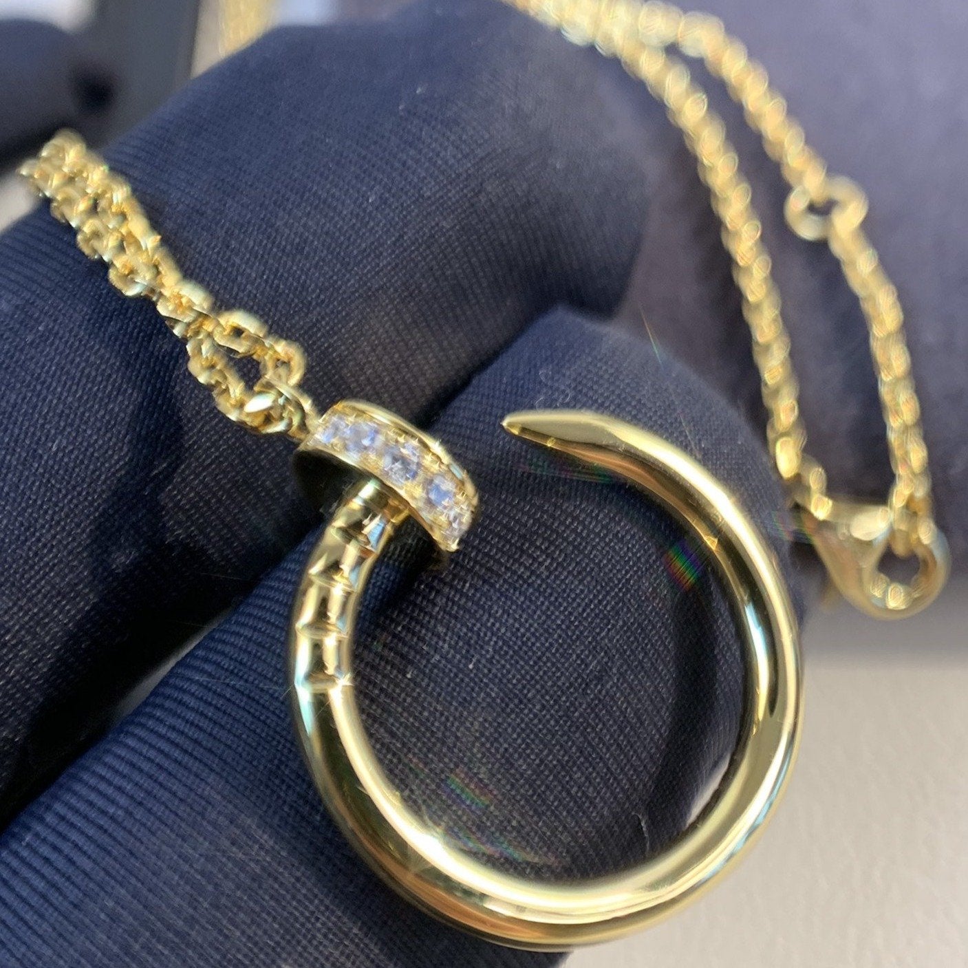 [LUXORA]JUSTE NECKLACE GOLD DIAMONDS