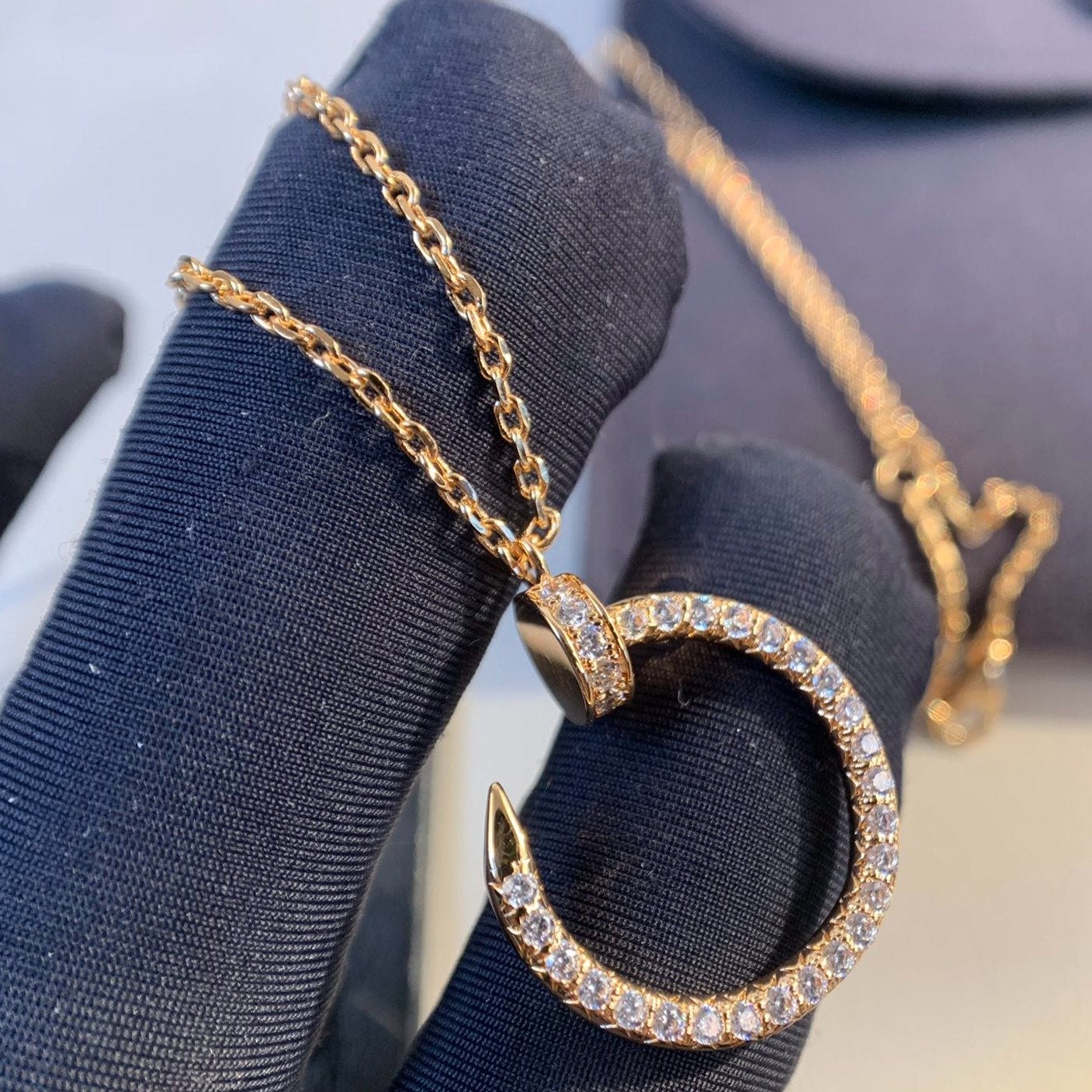 [LUXORA]JUSTE NECKLACE PINK GOLD DIAMONDS
