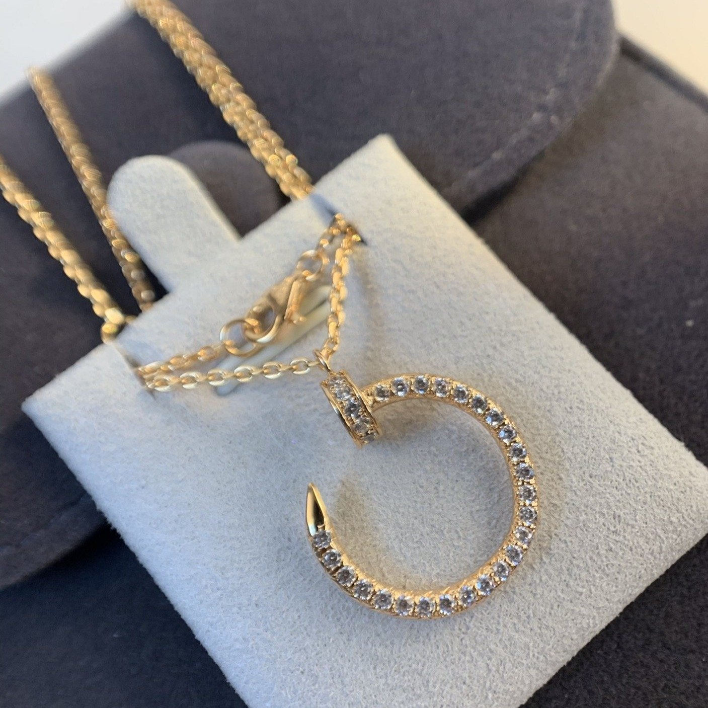 [LUXORA]JUSTE NECKLACE PINK GOLD DIAMONDS