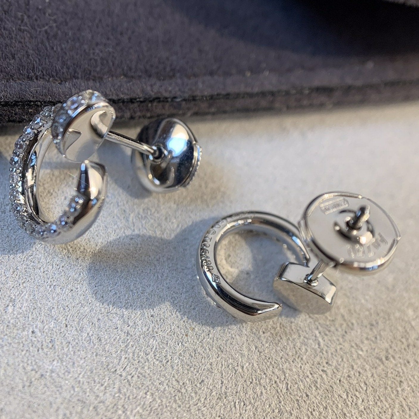 [LUXORA]JUSTE EARRINGS SILVER DIAMONDS
