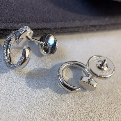 [LUXORA]JUSTE EARRINGS SILVER DIAMONDS