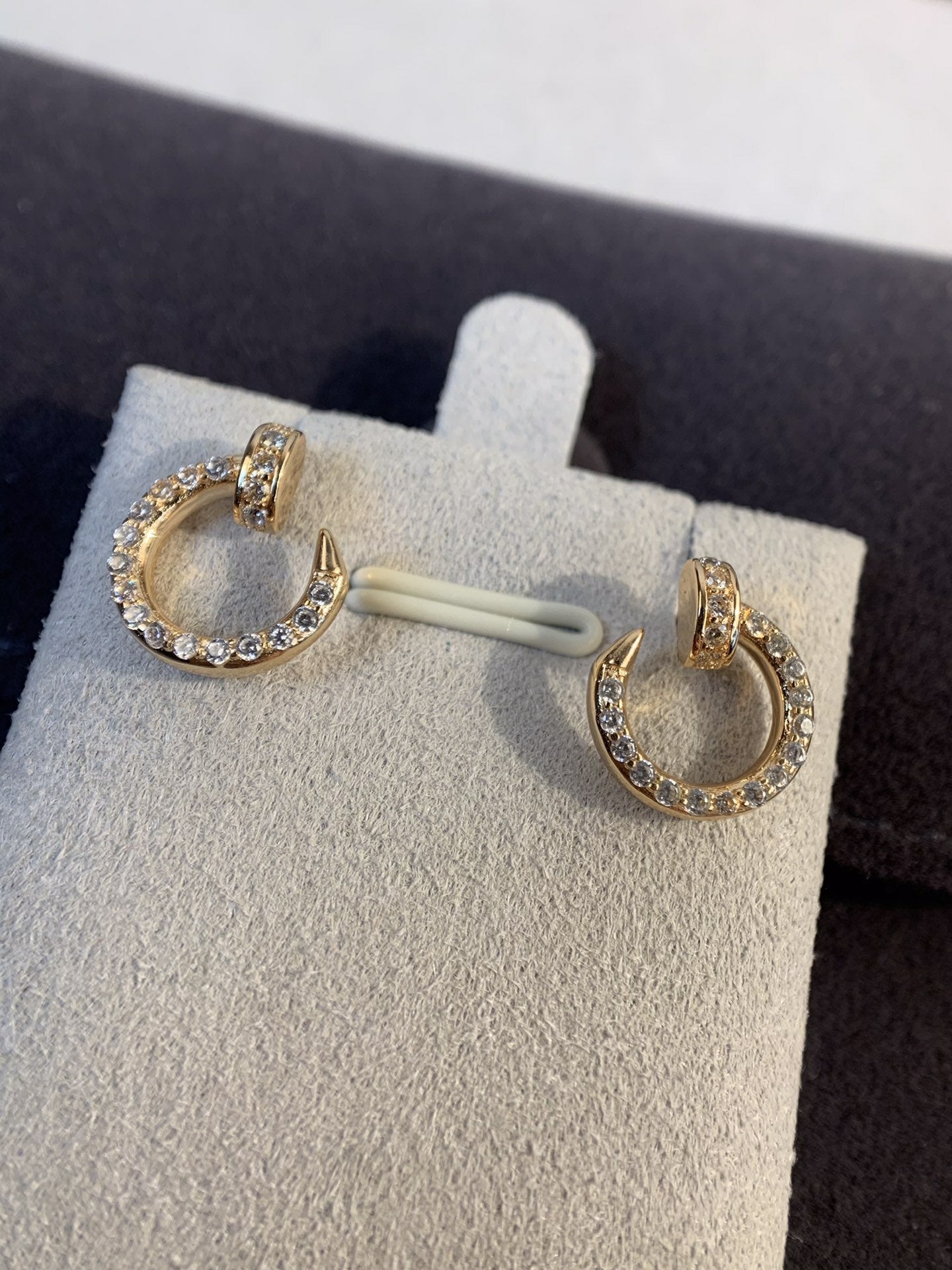[LUXORA]JUSTE EARRINGS GOLD DIAMONDS