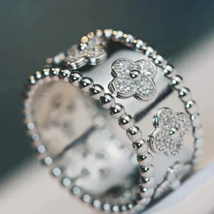 [LUXORA]CLOVER KALEIDOSCOPE RING 10MM