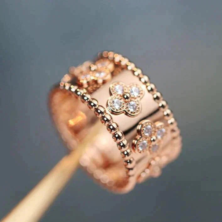 [LUXORA]CLOVER KALEIDOSCOPE RING 10MM