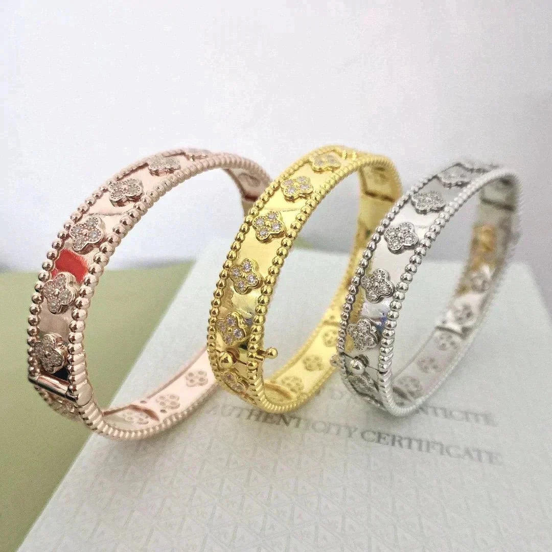 [LUXORA]CLOVER BRACELET 8MM DIAMONDS