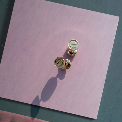 [LUXORA]LOVE EARRINGS PINK GOLD 10MM