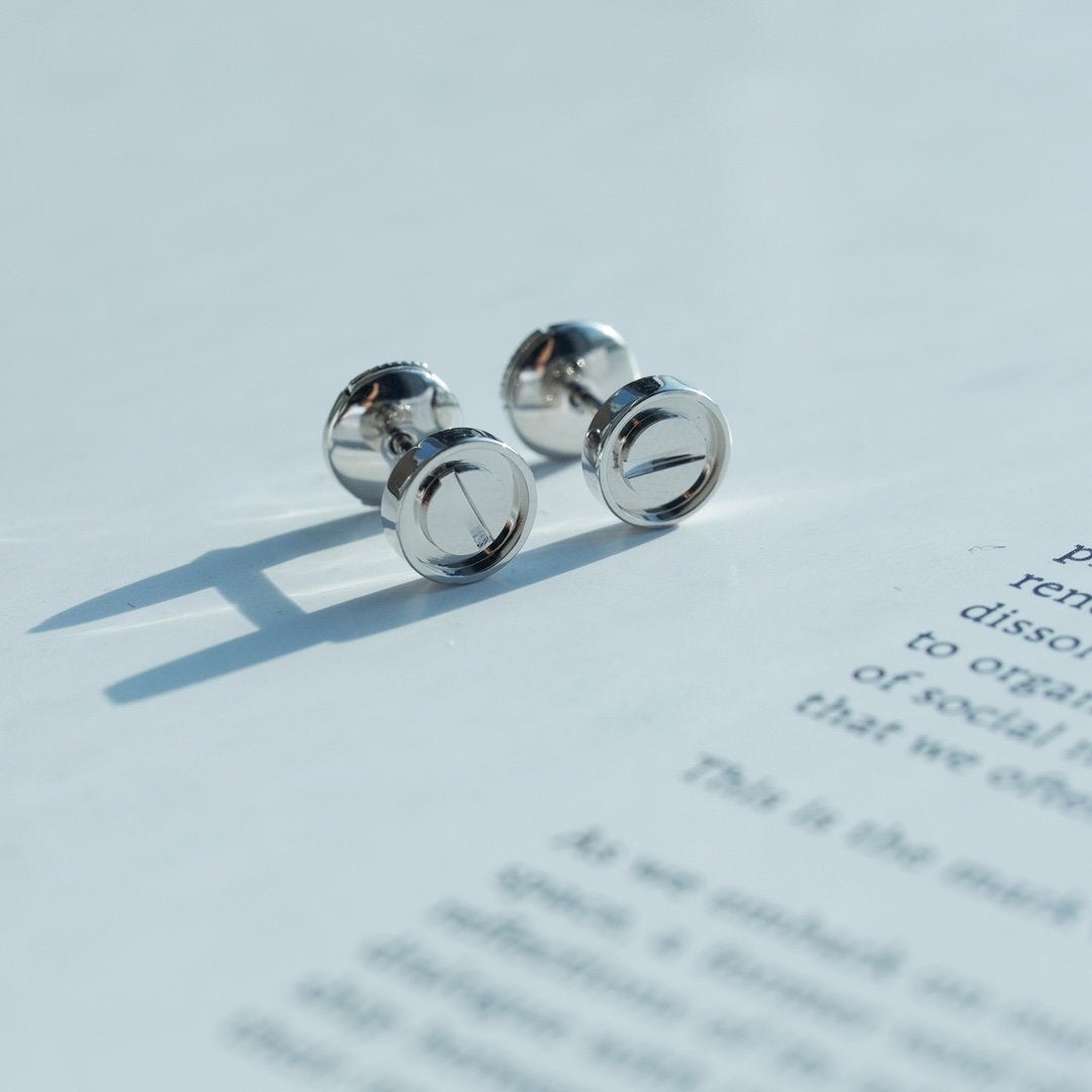 [LUXORA]LOVE EARRINGS SILVER 10MM