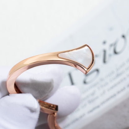 [LUXORA]DREAM BRACELET OPEN PINK GOLD MOP