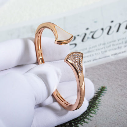 [LUXORA]DREAM BRACELET OPEN PINK GOLD MOP DIAMOND