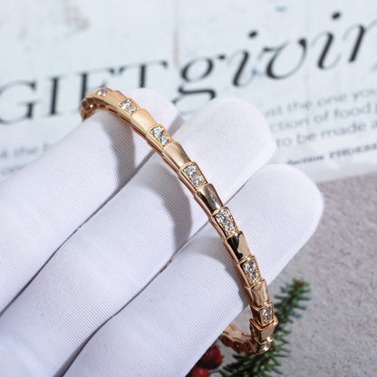 [LUXORA]SERPENTI SMALL BRACELET PINK GOLD DIAMOND