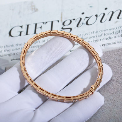 [LUXORA]SERPENTI SMALL BRACELET PINK GOLD DIAMOND