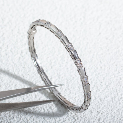 [LUXORA]SERPENTI BRACELET SILVER DIAMOND