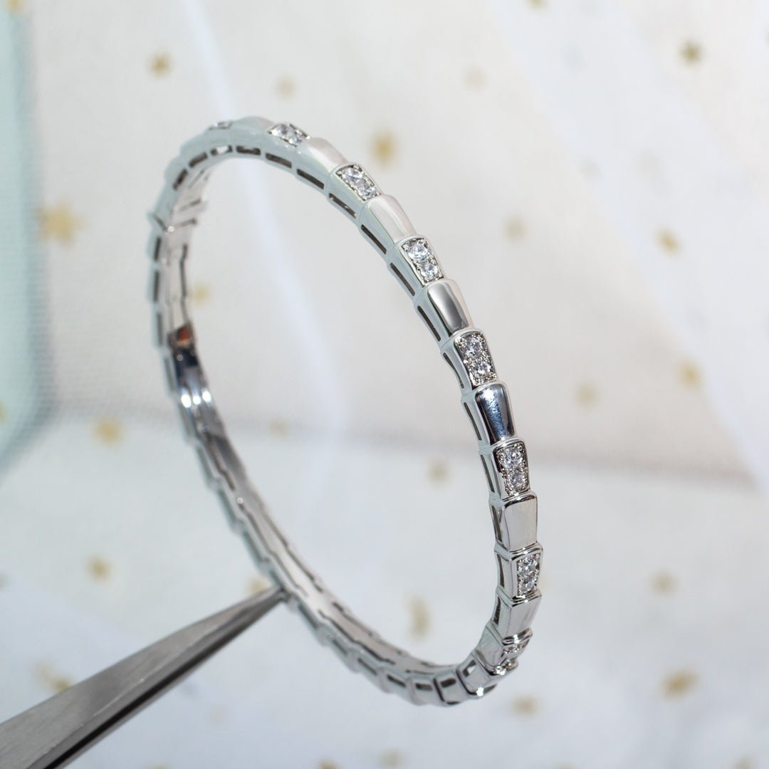 [LUXORA]SERPENTI BRACELET SILVER DIAMOND