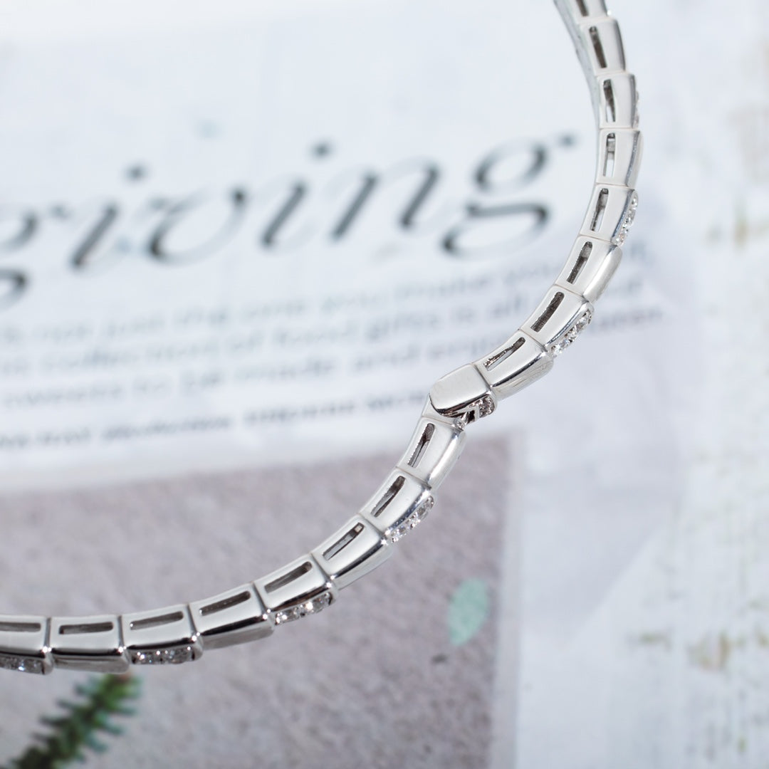 [LUXORA]SERPENTI BRACELET SILVER DIAMOND
