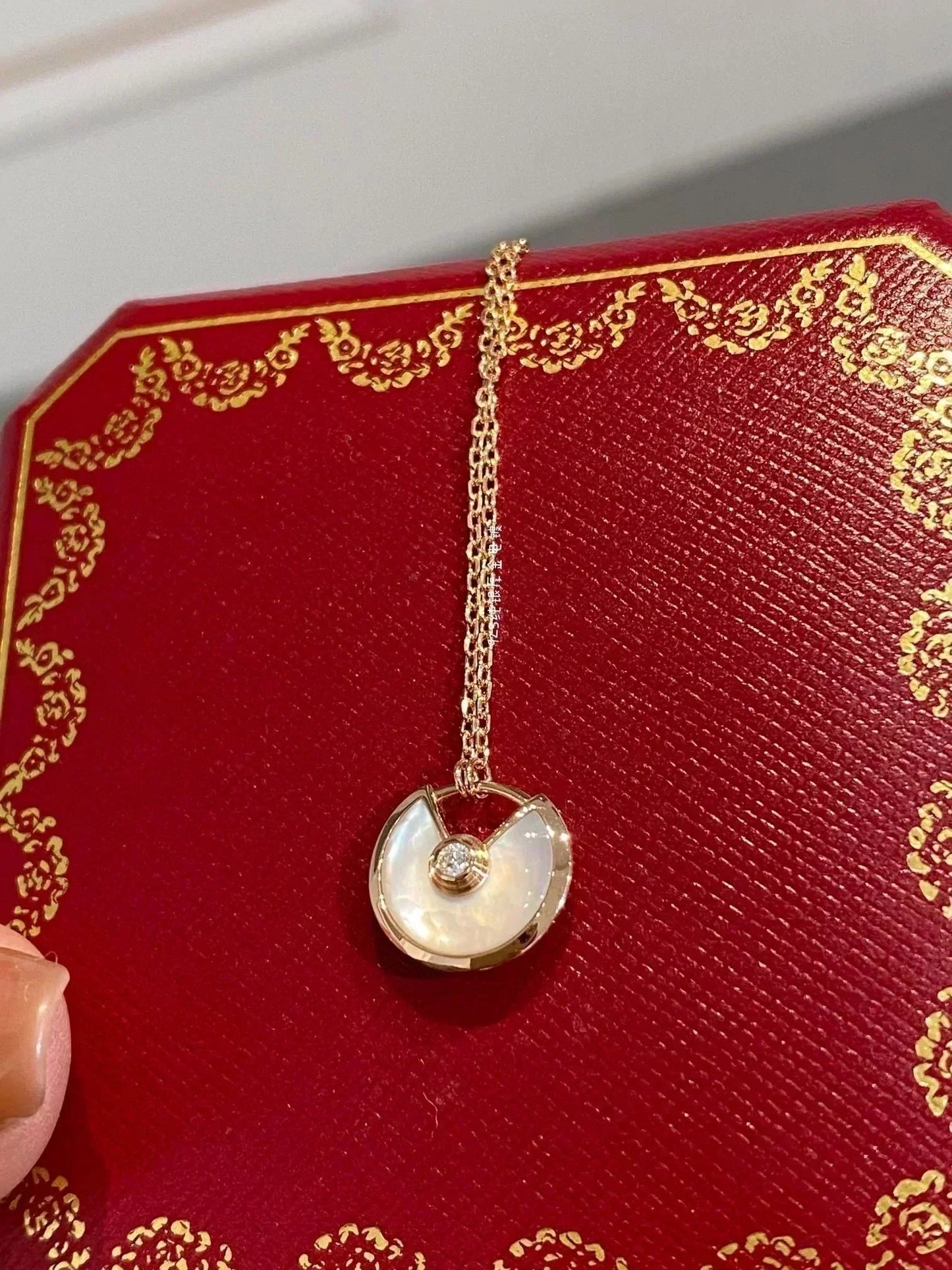 [LUXORA]AMULETTE ROSE GOLD MOP NECKLACE