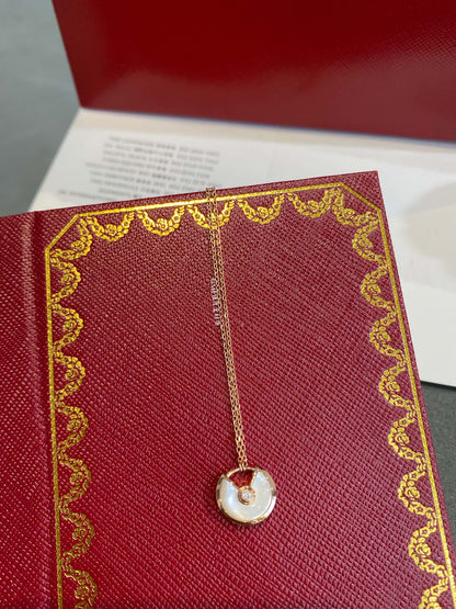 [LUXORA]AMULETTE ROSE GOLD MOP NECKLACE