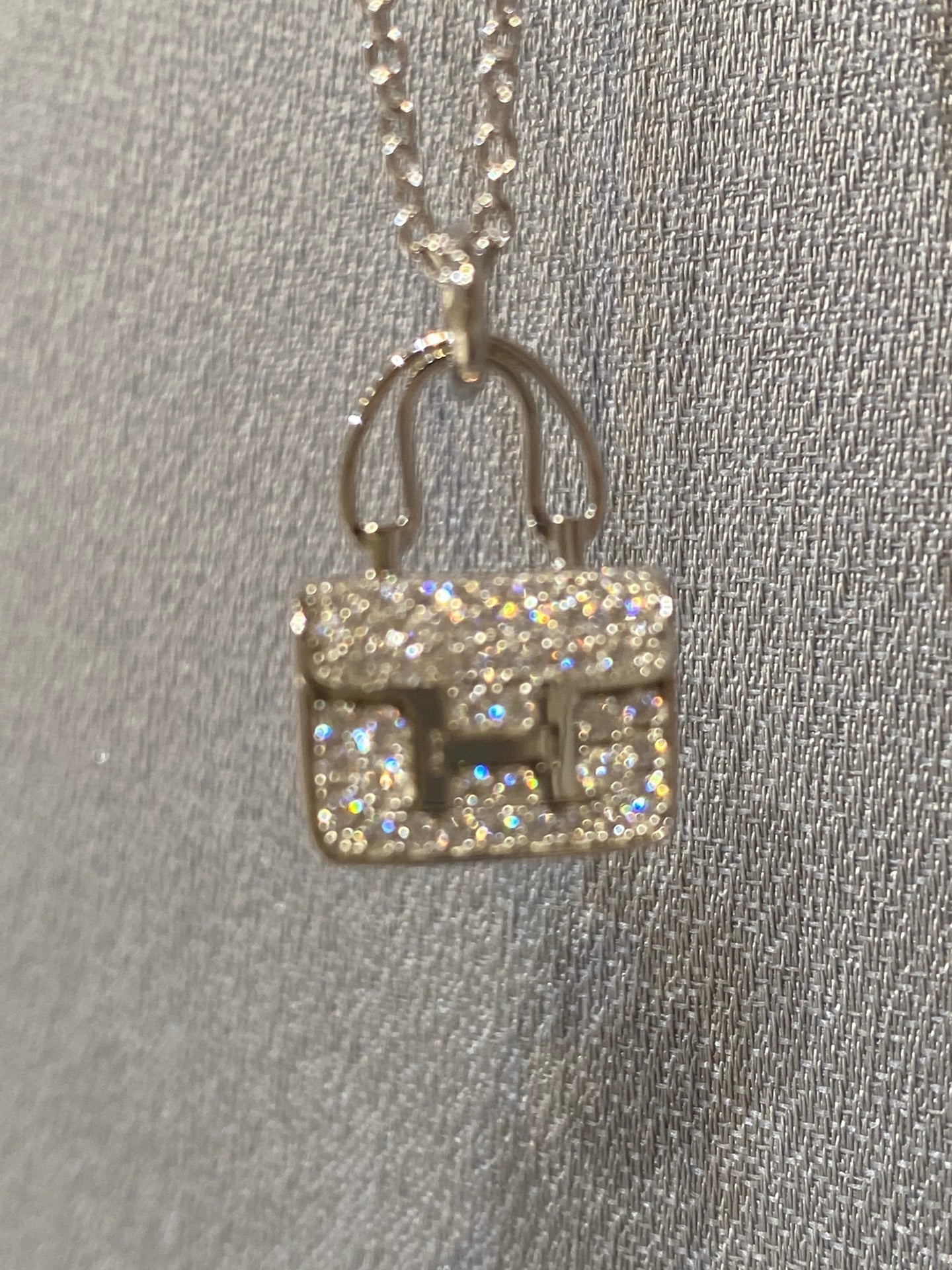 [LUXORA]CONSTANCE PEDANT DIAMOND NECKLACE