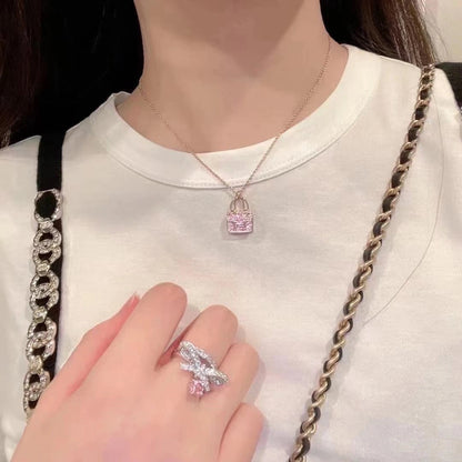 [LUXORA]CONSTANCE PEDANT PURPLE DIAMOND NECKLACE