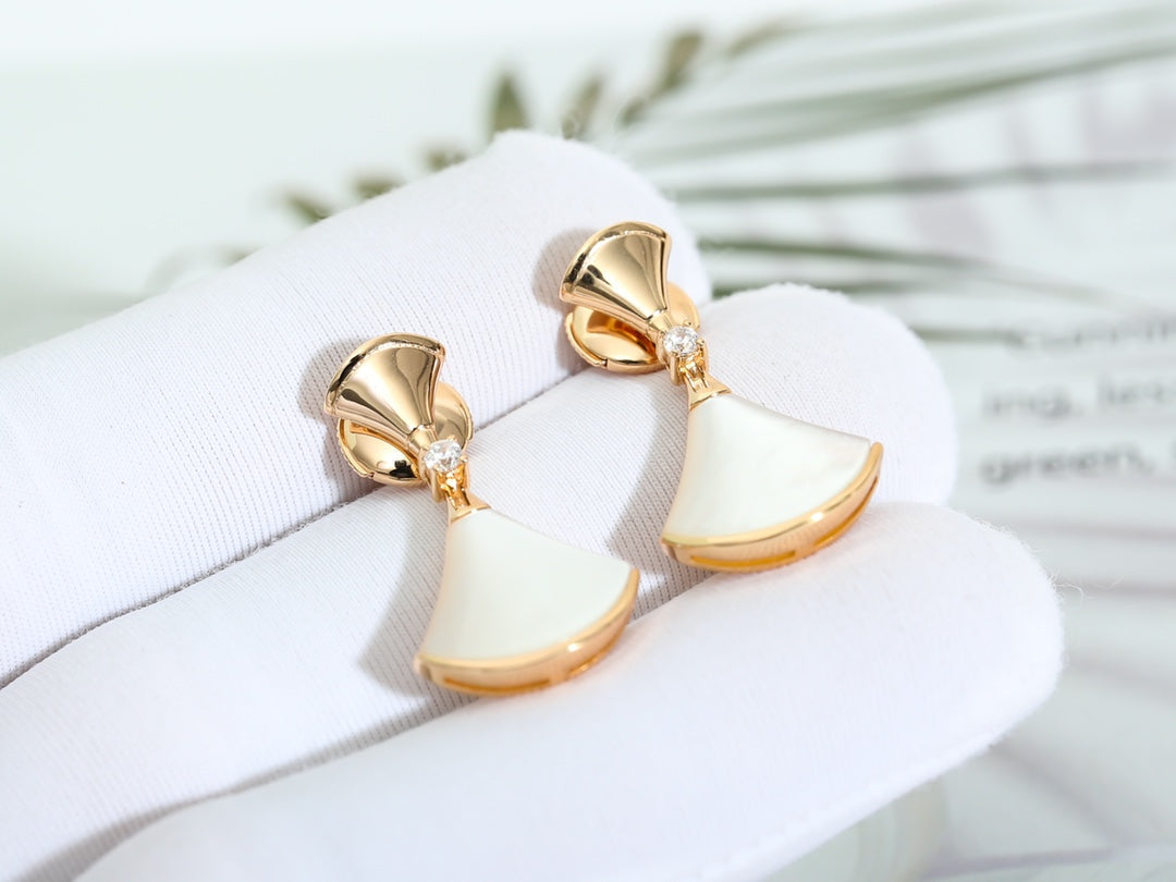 [LUXORA]DREAM MOP PINK GOLD EARRINGS