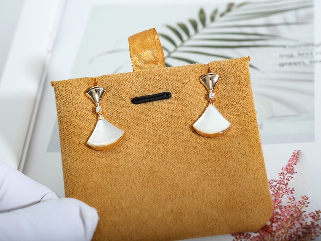 [LUXORA]DREAM MOP PINK GOLD EARRINGS