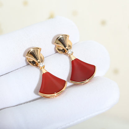 [LUXORA]DREAM Carnelian PINK GOLD EARRINGS